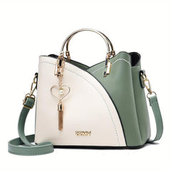 Women's Crossbody Bag with Metal Tassel Decor