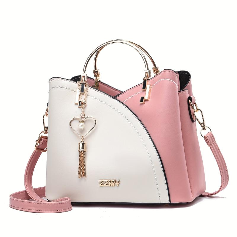Women's Crossbody Bag with Metal Tassel Decor
