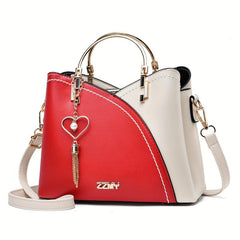 Women's Crossbody Bag with Metal Tassel Decor
