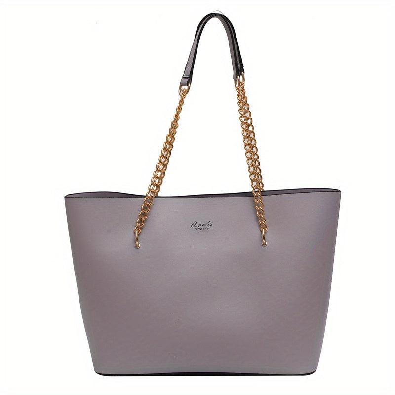 Minimalist Large Capacity Tote Bag Classic Shoulder Handbag