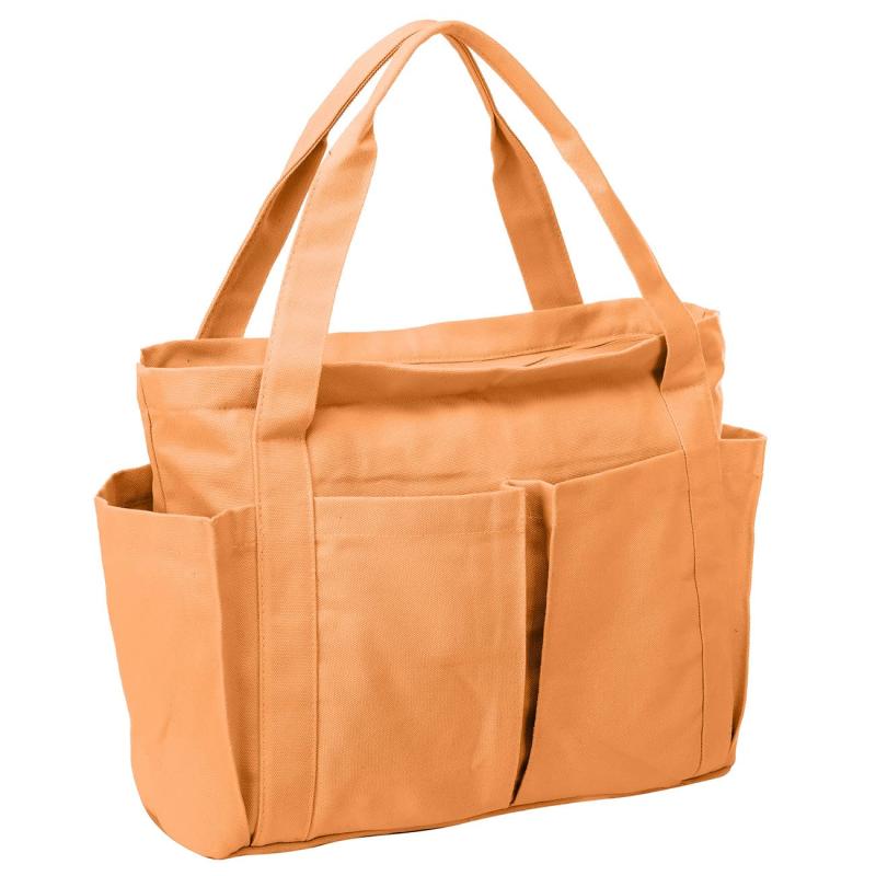 Large Capacity Canvas Tote Bag Solid Beach Handbag Women's Shoulder Bag
