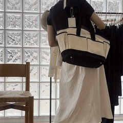 Large Capacity Canvas Tote Bag for Mom with Pockets