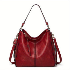 Vintage Large Capacity Hobo Bag PU Satchel Tote