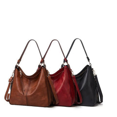 Vintage Large Capacity Hobo Bag PU Satchel Tote