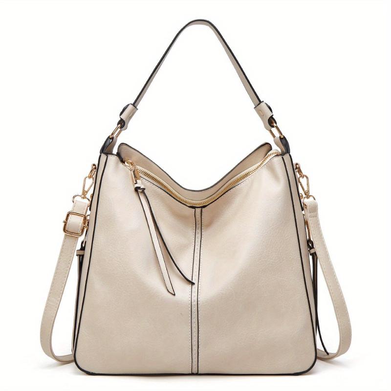 Vintage Large Capacity Hobo Bag PU Satchel Tote