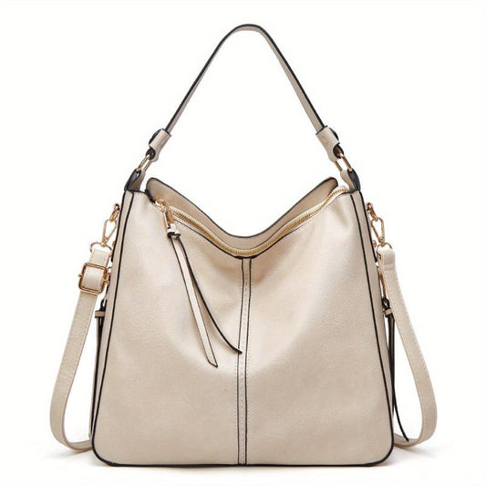 Vintage Large Capacity Hobo Bag PU Satchel Tote