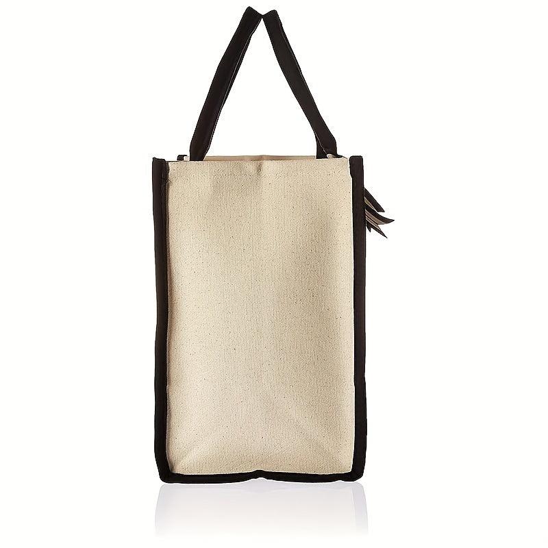 Initial Letters Canvas Tote Bag Wedding Party Gift Handbag Large Capacity
