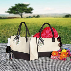 Initial Letters Canvas Tote Bag Wedding Party Gift Handbag Large Capacity