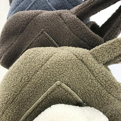 Fashionable Furry Plushy Bag Casual Tote Shoulder Bag For Winter