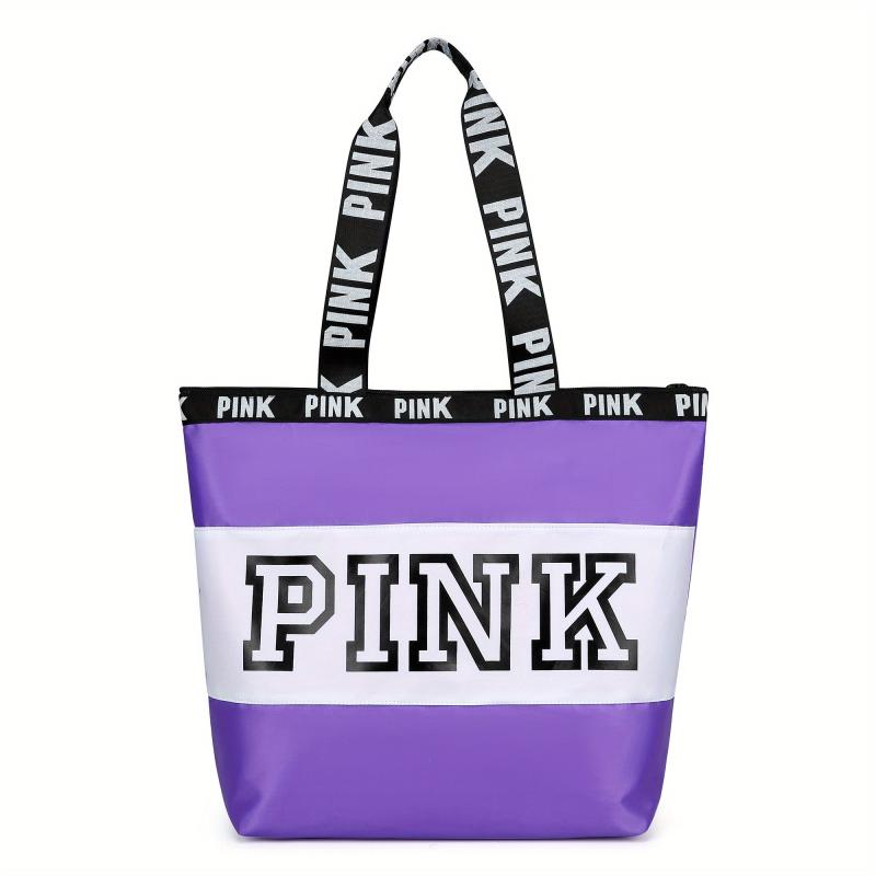 Pink Tote Bag for Women Lightweight Waterproof Shoulder Bag