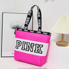 Pink Tote Bag for Women Lightweight Waterproof Shoulder Bag