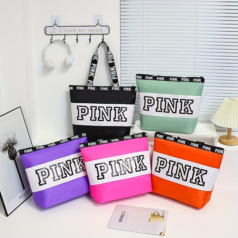 Pink Tote Bag for Women Lightweight Waterproof Shoulder Bag