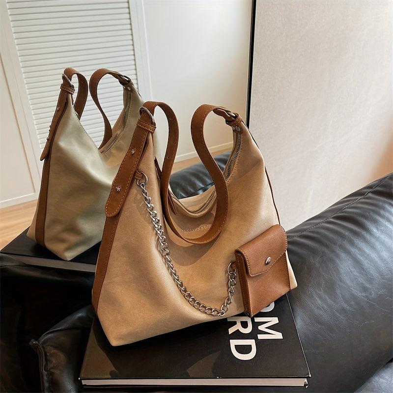 Vintage Hobo Bag Retro PU Shoulder Tote Women's Handbag