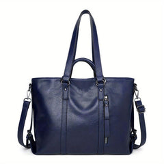 Classic Vintage PU Leather Women's Tote Handbag Work Shoulder Crossbody Bag