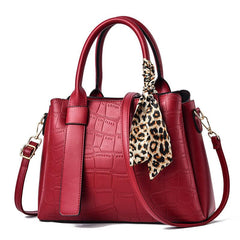 Stone Embossed Crossbody Bag Women's Satchel Purses