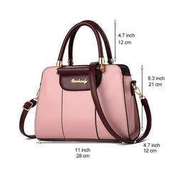 Women's Classic Tote Shoulder Bag Faux Leather Handbag