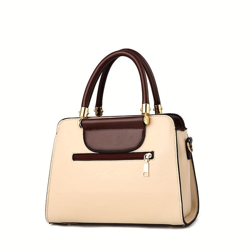 Women's Classic Tote Shoulder Bag Faux Leather Handbag