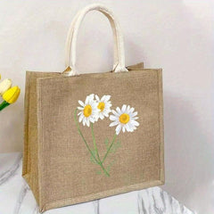 Summer Beach Tote Bag Reusable Grocery Shopping Bag Lightweight Storage Handbags