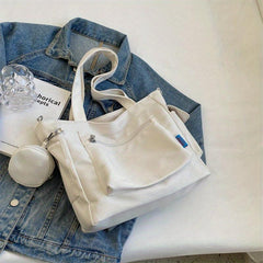 Casual Nylon Tote Bag with Coin Purse Large Capacity Crossbody Bag