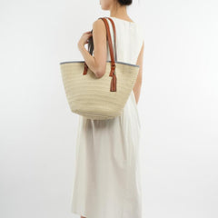 Straw Woven Beach Bag Tote Boho Style Shoulder Bag