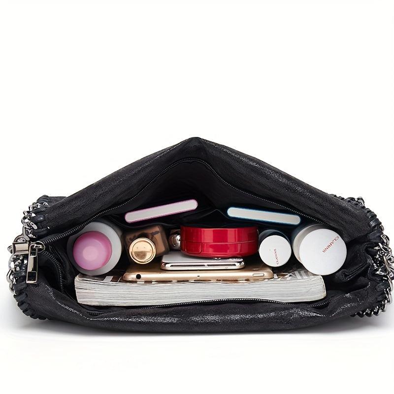 Women's Minimalist Shoulder Bag Large Capacity Handbag Chain Tote Bag