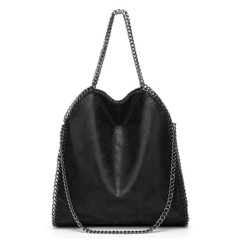 Women's Minimalist Shoulder Bag Large Capacity Handbag Chain Tote Bag