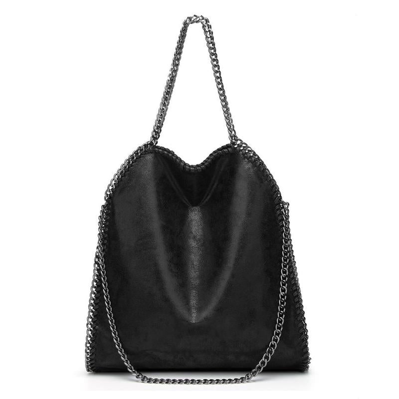 Women's Minimalist Shoulder Bag Large Capacity Handbag Chain Tote Bag