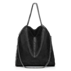 Women's Minimalist Shoulder Bag Large Capacity Handbag Chain Tote Bag