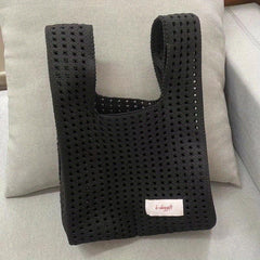 Minimalist Knitted Hollow Bag Solid Crochet Bag