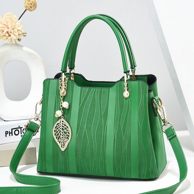 Wave Stripes Handbags Office Satchel Purse Crossbody Bag