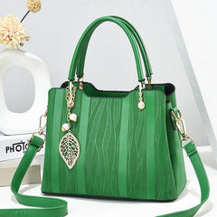 Wave Stripes Handbags Office Satchel Purse Crossbody Bag