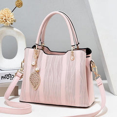 Wave Stripes Handbags Office Satchel Purse Crossbody Bag