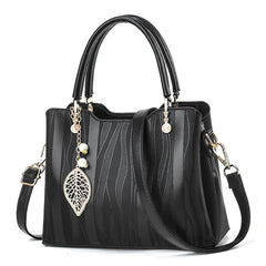 Wave Stripes Handbags Office Satchel Purse Crossbody Bag