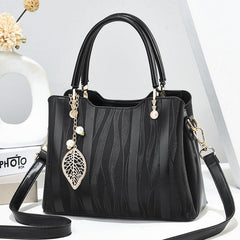 Wave Stripes Handbags Office Satchel Purse Crossbody Bag