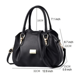 Women's Large Capacity Satchel Bag Faux Leather Shoulder Bag