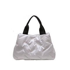 Quilted Detail Tote Bag Double Handle Bag Women's Stylish Handbag