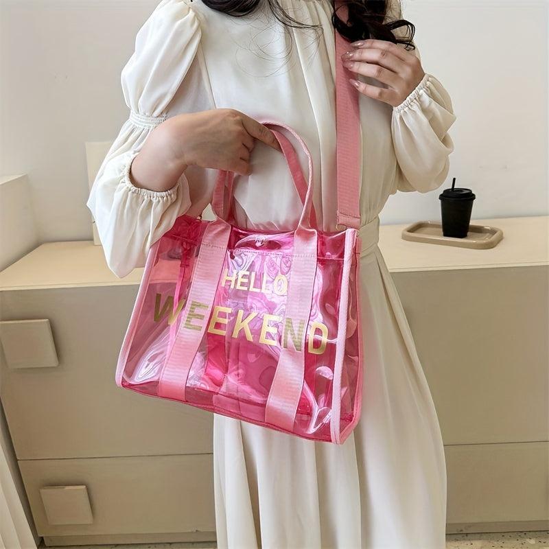 Large Capacity Beach Satchel Bag PVC Waterproof Lightweight Storage Bag