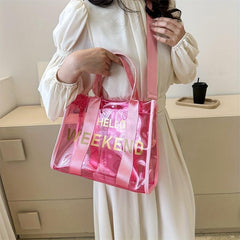 Large Capacity Beach Satchel Bag PVC Waterproof Lightweight Storage Bag