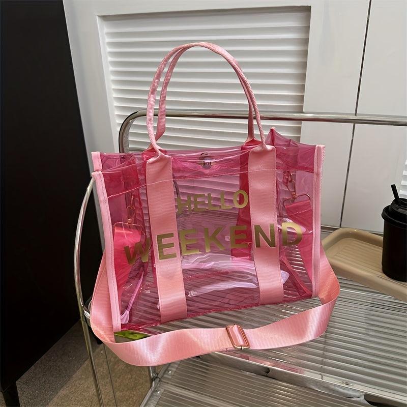 Large Capacity Beach Satchel Bag PVC Waterproof Lightweight Storage Bag