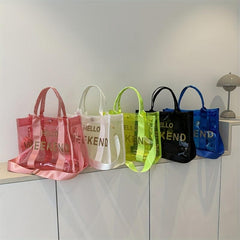 Large Capacity Beach Satchel Bag PVC Waterproof Lightweight Storage Bag