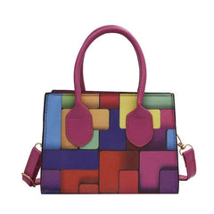 Versatile Shoulder Bag for Women, Casual Plaid Handbag, Commuter Bag