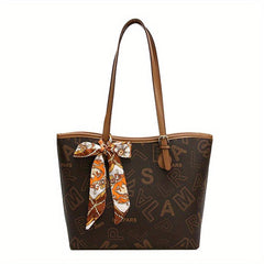 Vintage Geometric Print Tote Bag Handbag & Shoulder Purse