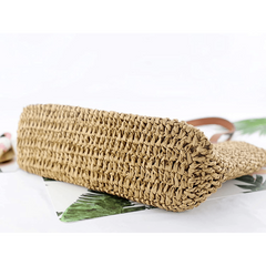 Straw Woven Large Tote Bag Lightweight Shoulder Handbag