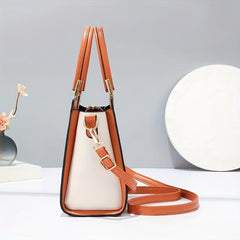 Crocodile Pattern Top Handle Satchel Crossbody Bag