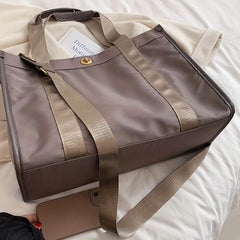Large Canvas Tote Bag Lightweight Handbag Crossbody Bag For School