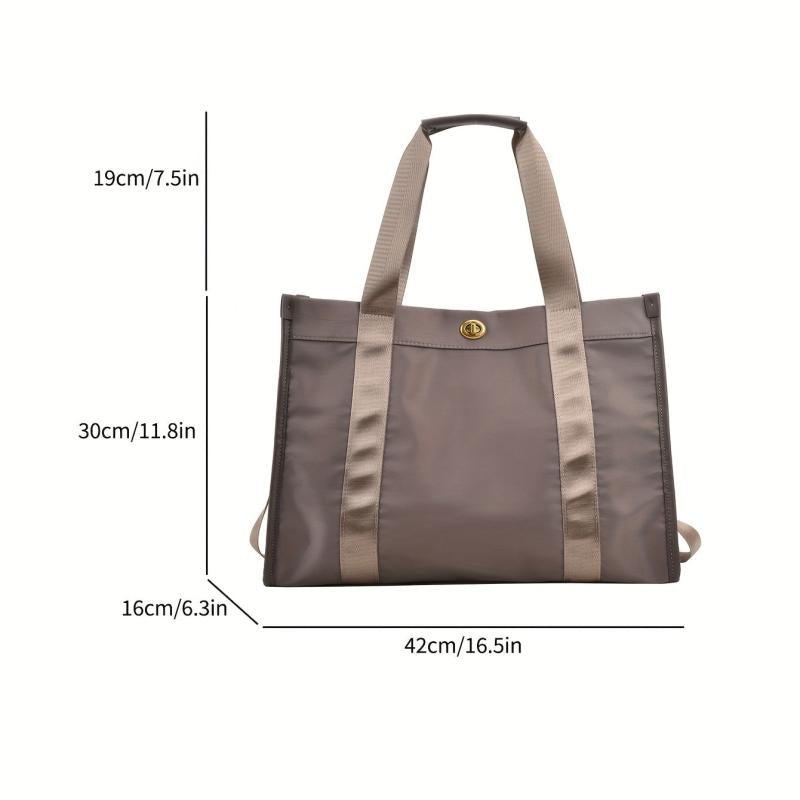 Large Canvas Tote Bag Lightweight Handbag Crossbody Bag For School