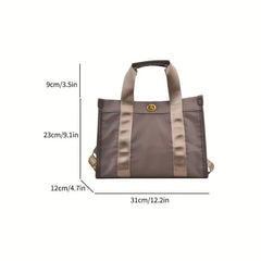 Large Canvas Tote Bag Lightweight Handbag Crossbody Bag For School