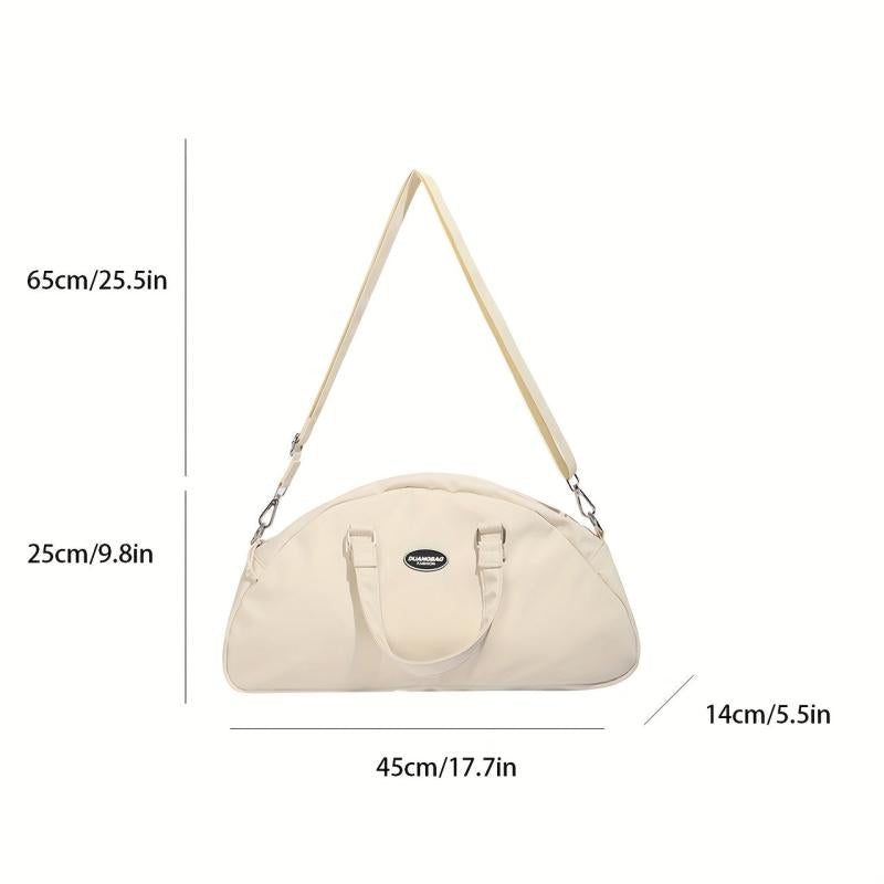 Large Capacity Crossbody Bag Nylon Zipper Shoulder Tote Bag