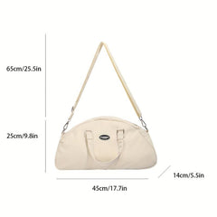 Large Capacity Crossbody Bag Nylon Zipper Shoulder Tote Bag