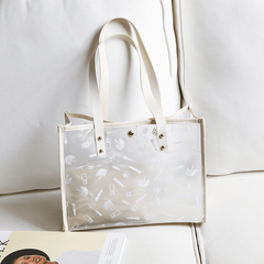 PVC Tote Bag Women's Casual Handbag For Travel & Beach